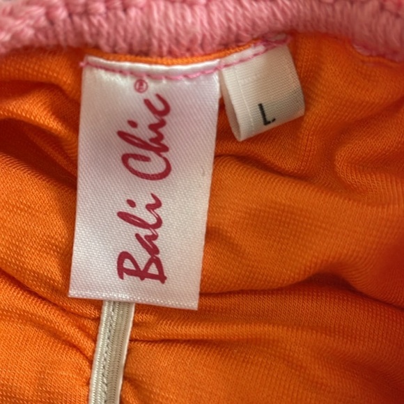 Bali Chic Pink Crochet one piece bathing suit - Picture 4 of 6